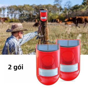 Hệ Thống Báo Động An Ninh Năng Lượng Mặt Trời Ngoài Trời Với Cảm Biến Chuyển Động Hồng Ngoại 129DB Còi Báo Động Ánh Sáng Nhấp Nháy IP65 Chống Nước Cho Biệt Thự Trang Trại Sân Vườn