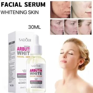 SADOER Whitening Brightening Serum Cerah Maksimal Untuk Kulit Sensitif Dan Berminyak Dengan Hyaluronic & Collagen ARBUTIN WHITE