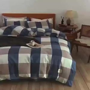 Bộ Chăn Ga Gối Bốn Món Cotton Đơn Màu