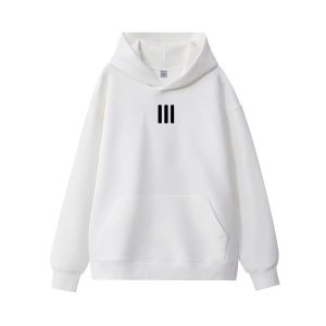 Retro American Thickened Hoodie Sweatshirt Mens Autumn Winter Heavy Pure Cotton Jacket Simple Matching Loose Style Casual Wear