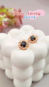 Nice Jewelry Anting dewasa anting tusuk permata lapis emas gold AT 004