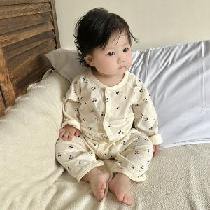 Newborn Summer Thin Cotton Air-Conditioning Onesie