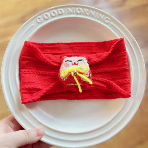 Big Red Baby Fontanel Hat Summer Baby Forehead Protector Wide Hair Band Hair Accessories Festive Chinese Style Tiger Head Hat