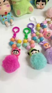 YS321 พวงกุญแจลาบูบู้ ลายน่ารักๆ ขนนุ่ม หลากหลายแบบให้เลือก ห้อยมือถือ ห้อยกระเป๋า พร้อมส่งจากไทย
