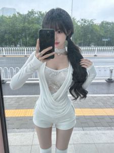 CHANGTONG | Delicate Lace Top Shorts Set Spring
