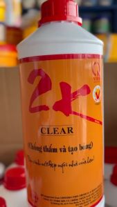 KEO BÓNG NƯỚC 2K Shield Kote clear (1lít). Chống thấm và tạo bóng cho màng sơn.