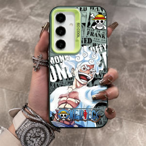 Bandai | Ốp Điện Thoại One Piece Luffy Zoro Phong Cách Báo Chí Dành Cho Samsung Galaxy S25 S26 S24 S23 Ultra S22 S21 Plus FE A57 A37 A17 A07 - Vỏ Bảo Vệ Mờ Chống Chói