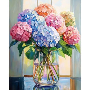 Hydrangea Floral Artwork Jigsaw Puzzle 500/1000/1200/2000PCS Stress Relief Puzzle Wall Art Decor Gift