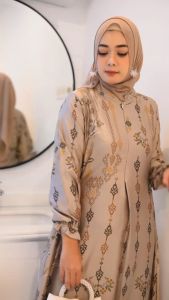 GAMIS COUPLE MAXMARA BAJU DRESS WANITA MUSLIM HIJAB OUTFIT LEBARAN KONDANGAN KEKINIAN