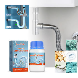 Drain cleaner toilet sink kitchen bathroom drain pipe clog stain deodorization quick unclogging cleaning decontamination