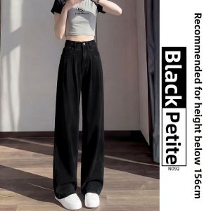 YAYANGREN | Icy Silk High-Waisted Slim-Fit Straight Leg Trousers