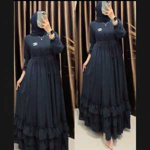 YASMIN DRES TERBARU MUSLIMAH BAHAN MOSCREP