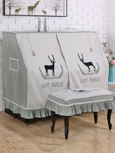 Nordic Style Modern Simple Dustproof Piano Cover Single Person Cloth Art Piano Lid Half Cover Full Cover Piano Dust Cover