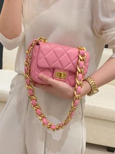 กระเป๋าสะพายข้างหนังแท้หรูหราสำหรับผู้หญิง กระเป๋าสะพายข้างแบบลำลอง ทรงสี่เหลี่ยม ปิดด้วยซิป ไม่ต้องซัก