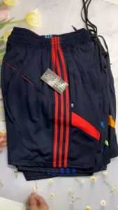 Quần đùi nam 60kg đến 65kg thun dày phối 3 sọc 3 line chất thun không co giãn QN6