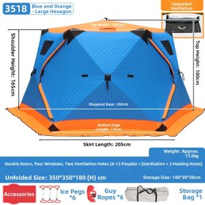 EUSSUE | Insulated Windproof Ice Fishing Tent