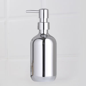 ขวดล้างผมขนาดใหญ่แบบสูบดันเคลือบไฟฟ้าสำหรับโรงแรม ขวดเปล่าสำหรับห้องน้ำในโรงแรม ขวดบรรจุภัณฑ์แบบแยก