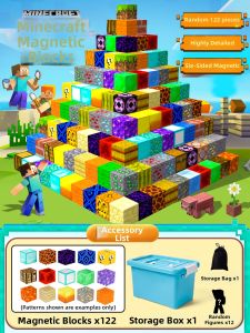 JIFANPAUL | Magnetic Building Blocks for Kids Educational DIY Puzzle Toy