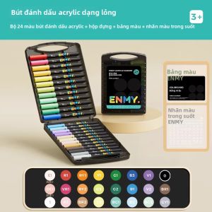 ENMI | Bút Dạ Ký Acrylic Không Độc Có Thể Giặt Có Thể Lớp chồng cho Trẻ Em