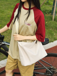 Lightweight Large Capacity Waterproof Single Shoulder Crossbody Bag for Men Commuting Cycling Casual Simple Style