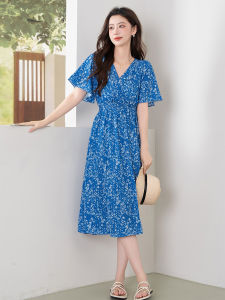 BALENO | Summer New Casual Short Sleeve A-Line Dress
