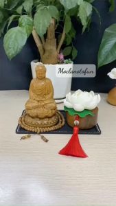 Bình Mộc Liên Hoa Trang Trí Taplo Xe Ô Tô Tinh  Cao Cấp - Phụ Kiện Trang Trí Xe Hơi