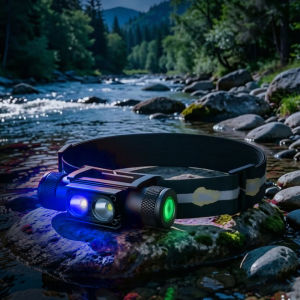 Newest LED Headlamp High Power White Blue Headlight 18650 Rechargeable USB Type-C Torch Camping Hunting Fishing Flashlight Lamp