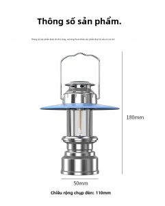 Đèn LED Cổ Điển Đèn Lồng Cắm Trại Cầm Tay Đèn Khẩn Cấp Cầm Tay Ngoài Trời Đèn Khí Quyển Có Thiết Kế Sạc Quà Tặng