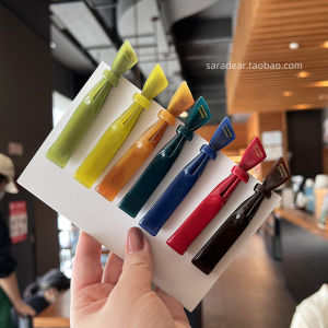 South Korea Import France Gold Label Bang Clip French Style Bow Barrettes Duckbill Clip Shredded Hair Clip Side Clip