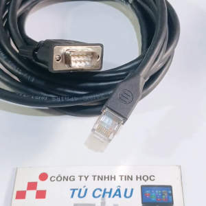 Cáp Com ra Lan dài 3m / Chuẩn Com 9 Kim Đực (DB9M) ra Lan (RJ45) (Cable DB9M to Lan)
