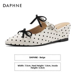 Daphne | Summer Polka Dot Platform Slip Ons