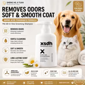 Dog & Cat Grooming Shampoo 360ml | All-in-One Pet Shampoo | Deodorizing & Soft Coat Care | Gentle Daily Wash