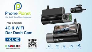 Phone Planet | 4K QHD WiFi 6 3480*2160 Dash Cam Six-group All-glass Lens Built-in GPSNight VisionAPP Control24H ParkingTwo-way Talking