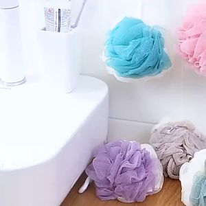 Bông Tắm Lưới Tròn Tạo Bọt 2 Màu Xuất Nhật Siêu Mềm Mịn