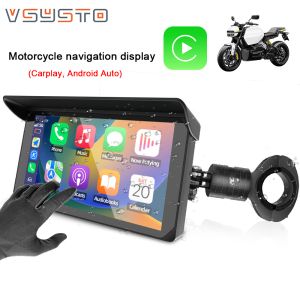 VSYSTO Navigation ng Motorsiklo 5 Pulgada Display CP5 Katugma sa CarPlay at Android Auto Dual Bluetooth Wireless Connection Voice Control