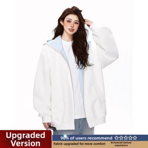 Hooded Zipper Casual Loose Mens Sweatshirt