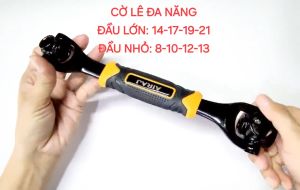 Cờ Lê 8 Đầu Vặn Xoay 360 Độ Các Cỡ 8-10-12-13-14-17-19-21mm Đa Năng Tiện Dụng Cán Thép Bọc Nhựa An Toàn