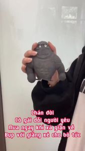 Con khỉ con lợn đàn hồi đồ chơi nắn bóp đàn hồi xả giận giảm stress hình chú khỉ thú vị chất liệu cao su siêu bền