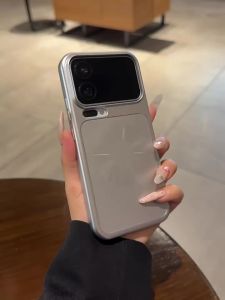 Elegant Silver Plating Matte Xiaomi Redmi Compatible Magnetic Phone Case Couples Version