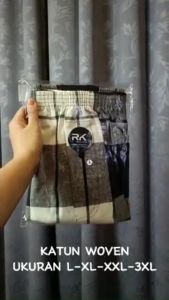 Celana Boxer Recti Kamas Katun Woven RK 10 Isi 1Pcs