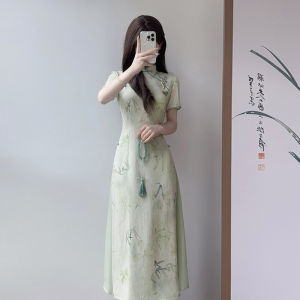 Improved Chinese Style Ao Dai Cheongsam for Daily Wear