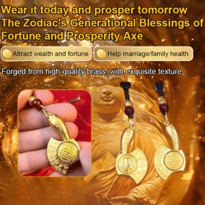 Fortune Pendant Zodiac Natal Amulet Good Luck Pendant Attracting Wealth And Treasure Creative Keychain
