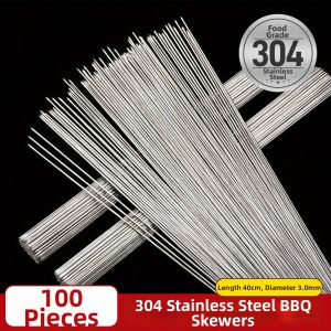 TAFUMAN | Food Grade 304 Stainless Steel BBQ Skewers High Hardness