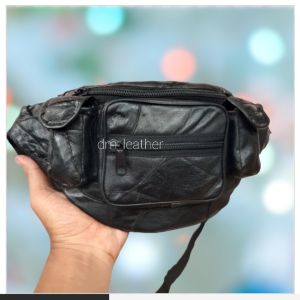 Waistbag Tas Pinggang Pria Wanita Kulit