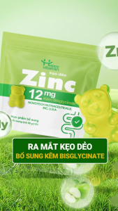 Kẹo Dẻo bổ Sung Kẽm Hữu Cơ ZinC Gummies (39v/gói)-Happy Vitamin - ăn ngon miệng hấp thu dinh dưỡng-LAVIKI