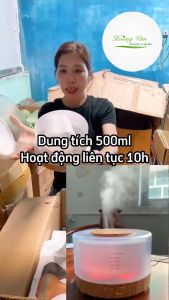 [HCM]Máy phun sương tinh dầu hình Tulip có kèm remote điều khiển từ xa PSR006 - dung tích 400ml