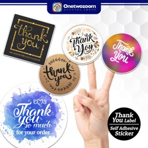 THANK YOU Sticker | Product Packaging Label | Mirrorkote Sticker | Self Adhesive Sticker