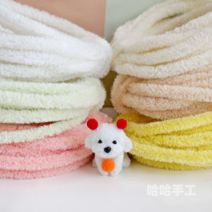 6mm Color Super Dense Wool Wool Root Twist Stick Wool Tops DIY Doll Material for Baby Bag Dragon Dog Bouquet Gift