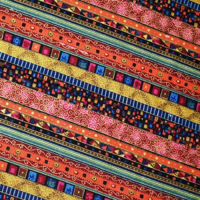 Vải in Cotton Lanh Phong Cách Dân Tộc Yunnan Váy Bohemian Cổ Điển Vải Quần Áo Vải Bàn Vải Nệm Vải DIY Thủ Công Vải in