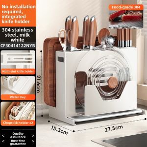 ERMO | Multifunctional Stainless Steel Knife Storage Rack